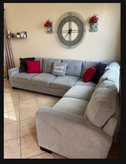 Beautiful Grey Sectional Couch From COSTCO 
