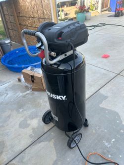 Shop Husky 20 Gal. 200 PSI Oil Free Portable Vertical Electric Air Compressor Questions & Answers (407)
