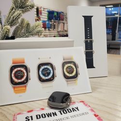 Apple Watch Series Ultra 49 MM LTE and GPS - $1 Down Today - NO CREDIT Needed