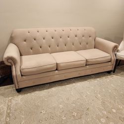 Cream Sofa- Great Condition -Very Comfortable 