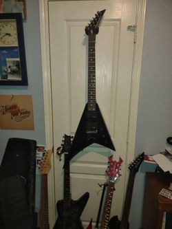 JS30RR Jackson V Guitar EXC Pro fret-level setup Spa perfect now 249!