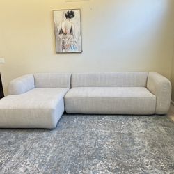 Four Hands Gray Sectional Delivery Available 