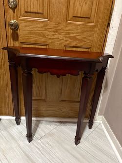 Console Wooden Table  32”w x 12”deep x 29” Tall