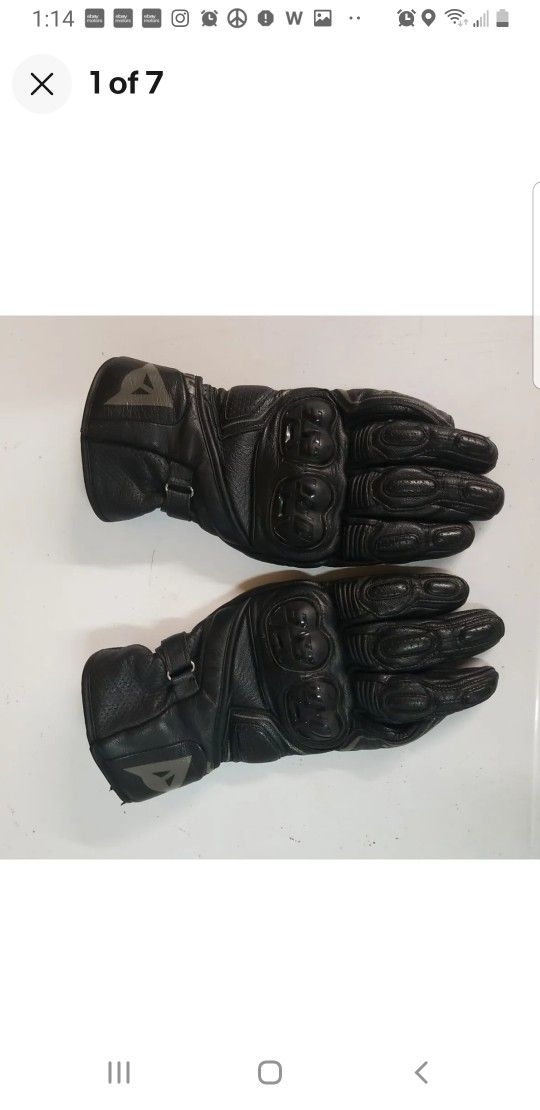 DAINESE VELOCE L Gauntlet Racing Gloves- TOURING STREET, Very Rare Discontinued