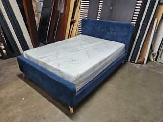 Queen bed and mattress