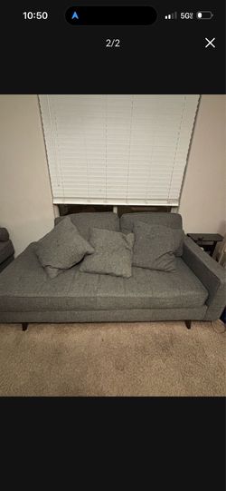 $200 Grey sectional with chaise