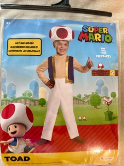Super Mario Toad Costume for Boys 3T-4T