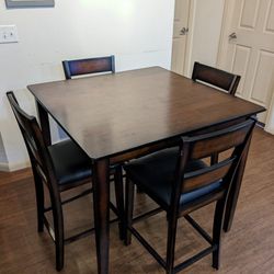 5 Piece Wooden Dining Table 