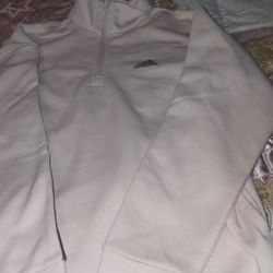 Women's Light Colored Half Zip Up Adidas Sweater Size Small 