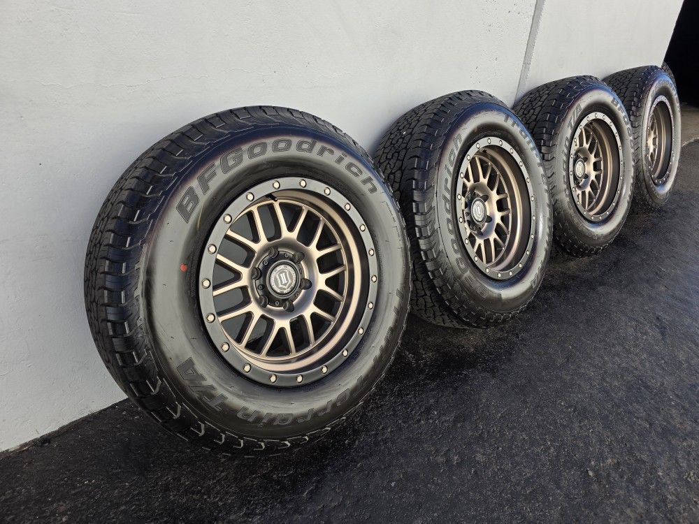 17" ICON wheels/rims w- 32" BfGoodrich tires 