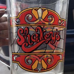 Shakeys Pizza Parlor Glass Pitcher