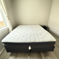 California King Mattress + Bed Frame- Helix Twilight Luxe