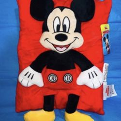 Large Disney Mickey Mouse Pillow New With Tags 3D