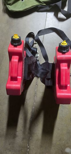 Roto Pack gas tanks with spare tire carrier plus Rebel Off Road Trasharoo