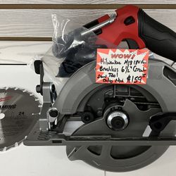 Milwaukee M18 18V Fuel Brushless 6 1/2” Circular Saw Tool Only New 