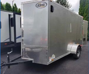 2022 Cargo King Nomad 6x12 Enclosed Cargo Trailer With Metal Shelves