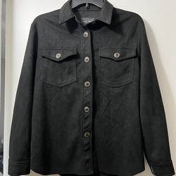 Women’s Black Button Up Shacket