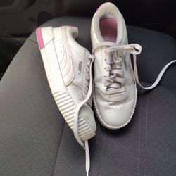 Pink And White puma
