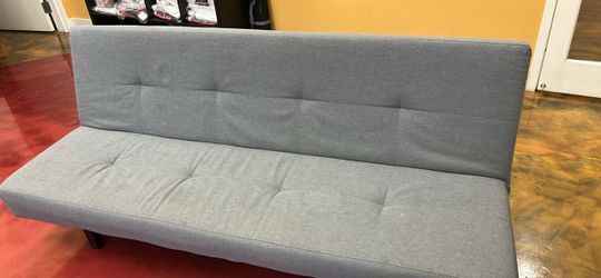 IKEA sofa sleeper futon gray- signs of use