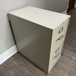 Two-Drawer Metal File Cabinet