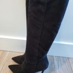 Black Suede Boots 