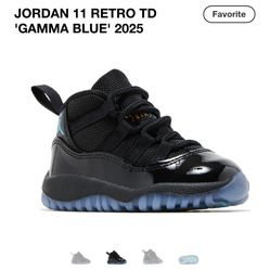 Jordan Gamma 11 Size 13C