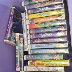 Disney And Asorted Kids VHS Tapes