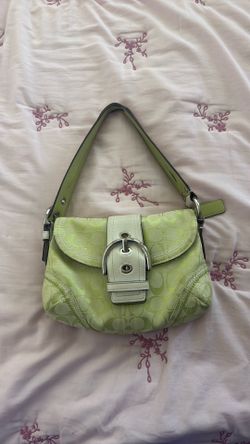 Rare lime green coach purse