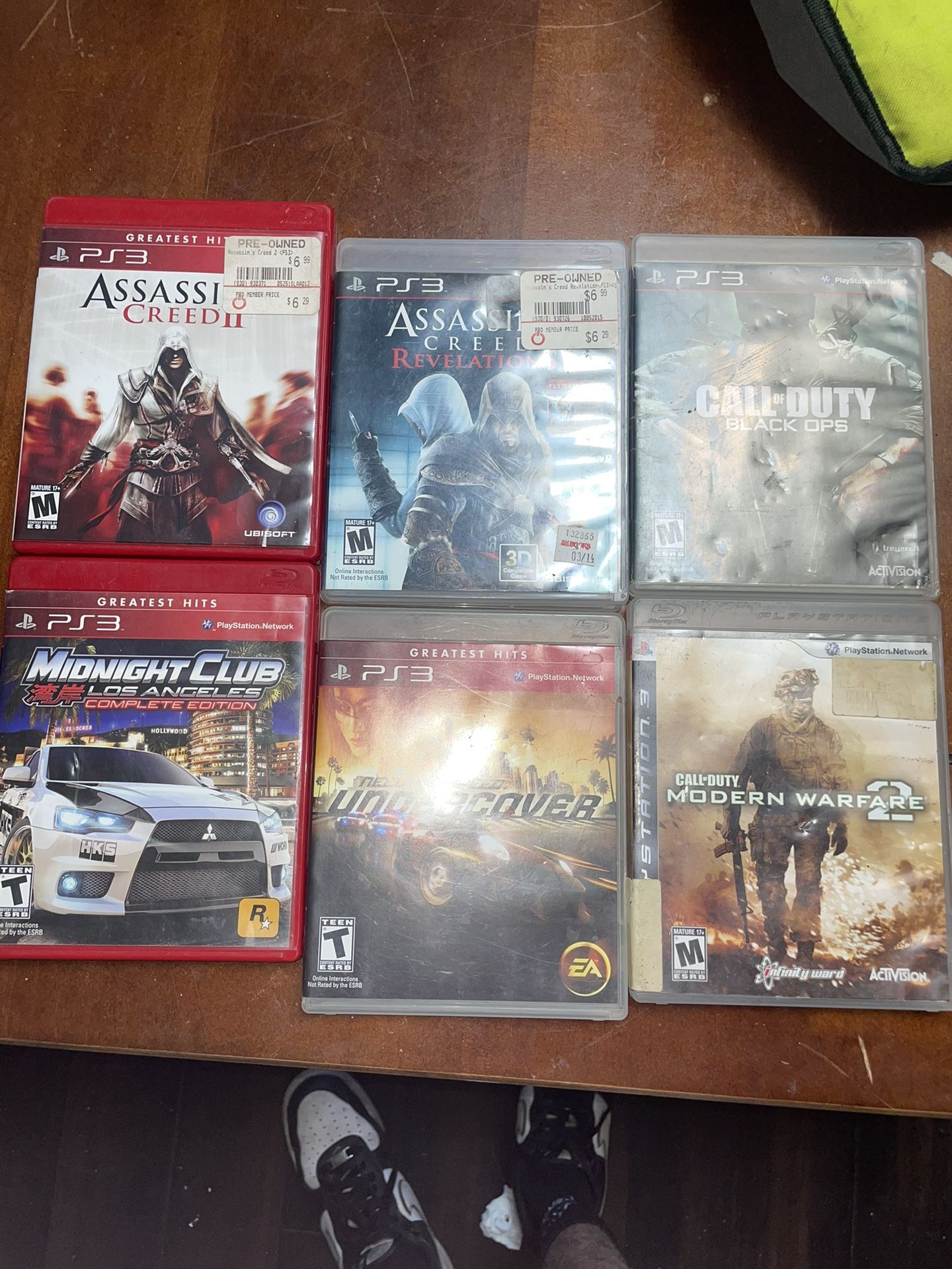 PS3 Games Included