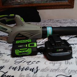 56 Volt Eco Blower Brushless With Charger And Batteries Practically New