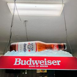 BUDWEISER BILLIARD/POOL TABLE LIGHT