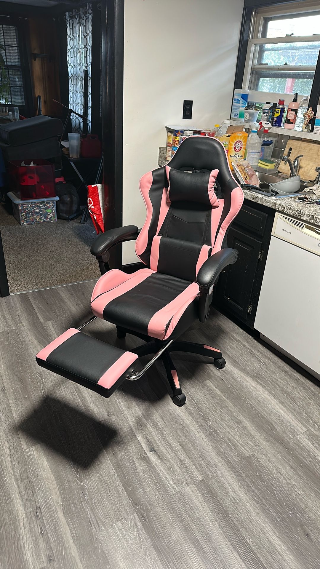 Pink And Black Gaming Chair
