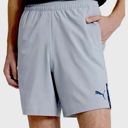  PUMA Mens Active Woven Short Gray SZ: S