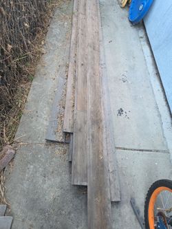 Long pieces of wood.