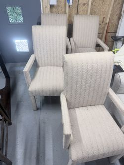 4 Upholstered Dining Chairs