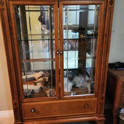 Dining table set. Cabinets