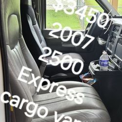 2007 Chevy Express Cargo Van 2500 V8 Cold Air Highway Miles