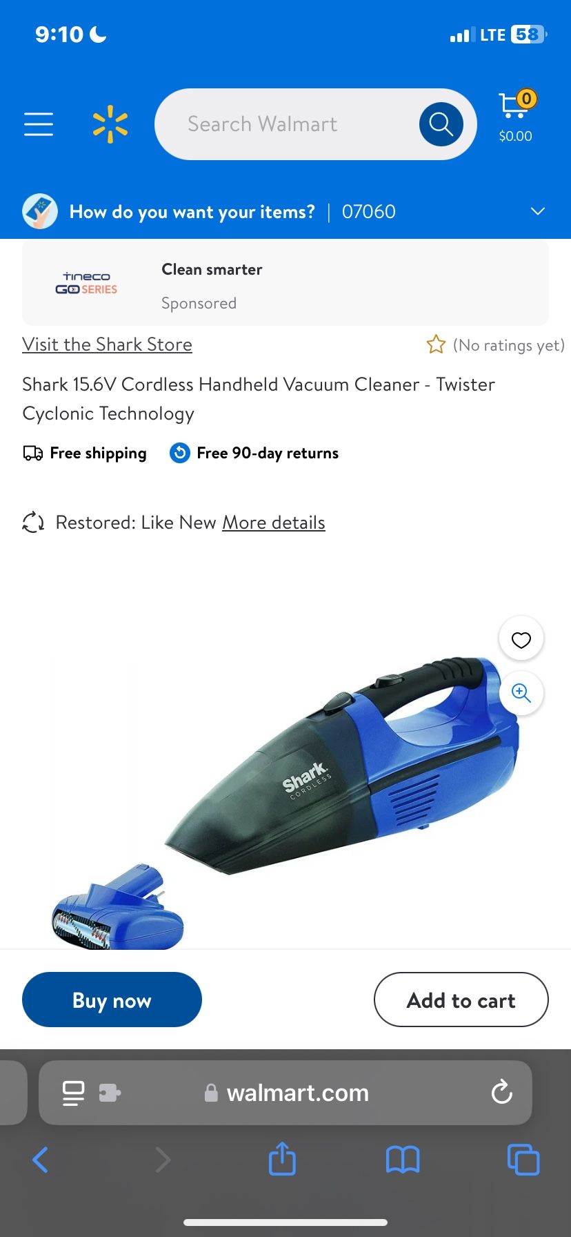 MINT SHARK HANDHELD VACUUM !!!