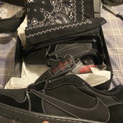 Jordan 1 Retro Travis Scott x  Travis Low OG SP Travis Jordan 1 Retro  Jordar Scott Black...
