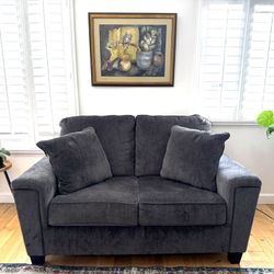 Blue / Grey Loveseat Sofa / Couch 
