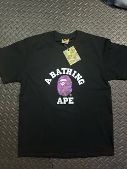 Bape purple tee shirt - size medium