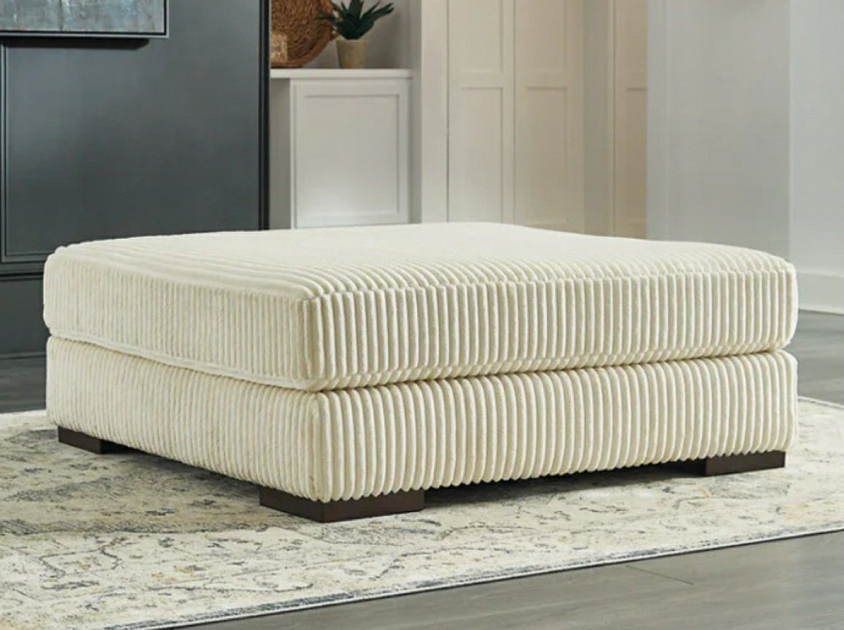 Lindyn Ivory Oversized Accent Ottoman