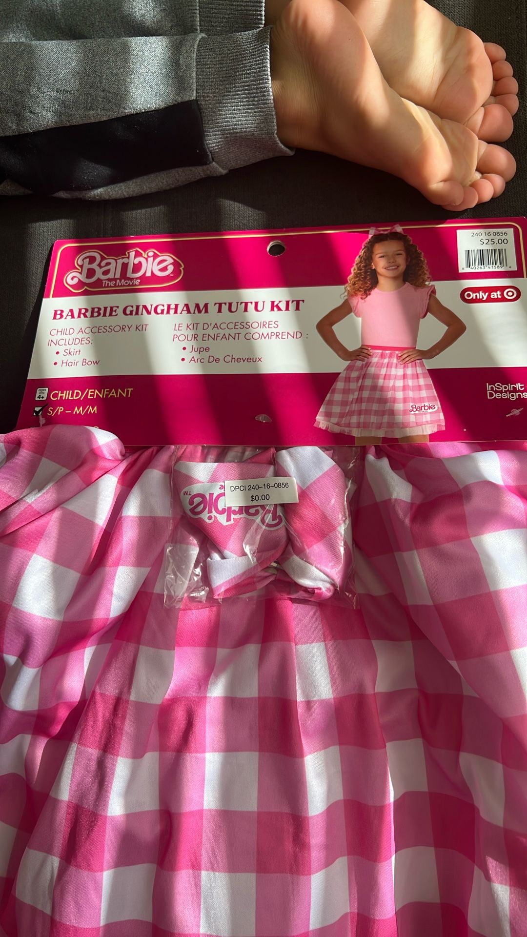 Barbie Gingham Tutu Kit - BRAND NEW ready for Halloween