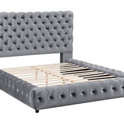 KING VELVET GRAY FRAME 