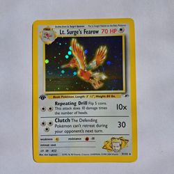 Pokemon Lt. Surges Fearow 1st Edition