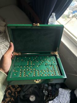 J.Crew Green/Gold Domino set