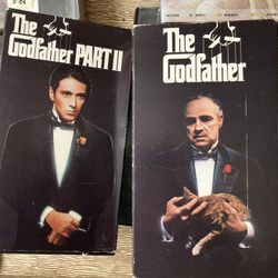 The Godfather: Parts 1 & 2 (VHS, 4 Tape Set, 1997) Vintage 