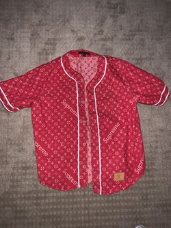 Louis Vuitton x Supreme 4L baseball fashion jacket Valentine’s Day gift