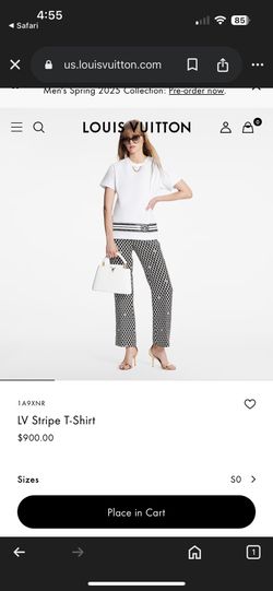 Authentic LV Louis Vuitton® Stripe T-Shirt size small