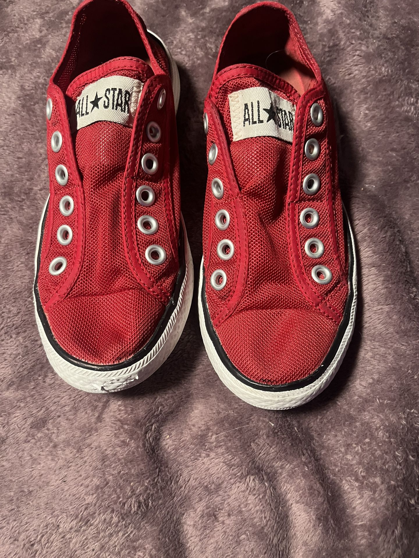 Hjemland vært Kvadrant Converse Chuck Taylor All Star Women Sz 6 Men's 4 Shoes Red Mesh Laceless  Slipon for Sale in Thornton, CO - OfferUp